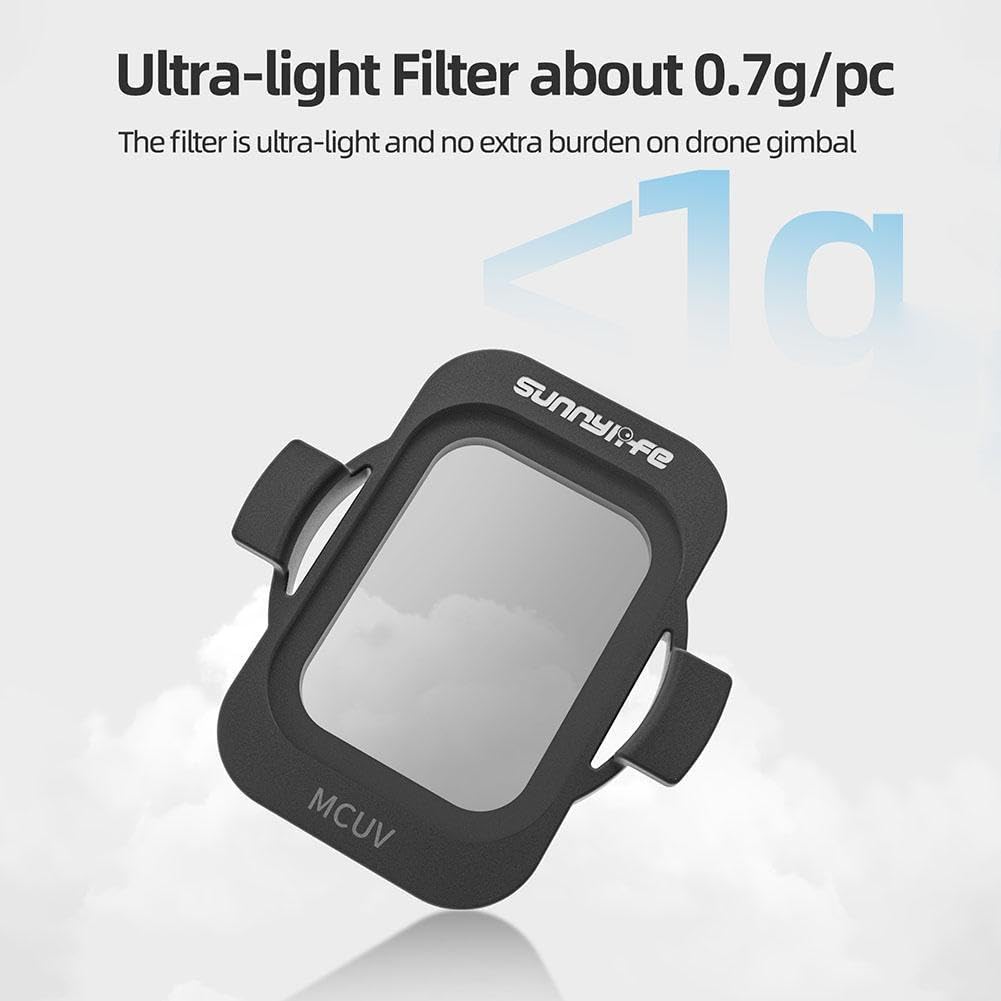 Densité Neutre Kit 6 Filtres ND SYACHI Pour DJI - ND8, ND16, ND32, ND64, ND128, MCUV - Verre AGC 32 Couches Avata 2