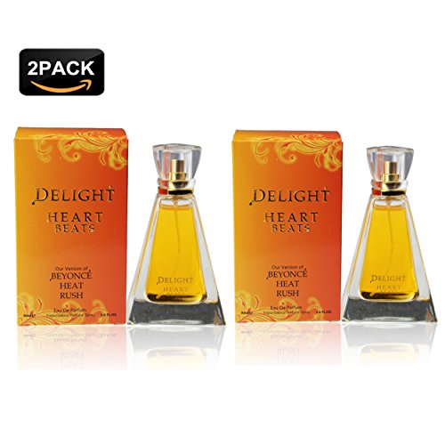 DELIGHT HEART BEATS, 3.0 fl oz. Eau de Parfum Spray for Women, Perfect Gift (Package of 2)