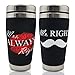 Mugzie Couple Coffee Mug Set-Mr Mrs Wetsuite Cover-Bridal Shower Wedding Newly Weds Engaged Bride and Groom Husband and Wife Gifts Set 16 oz