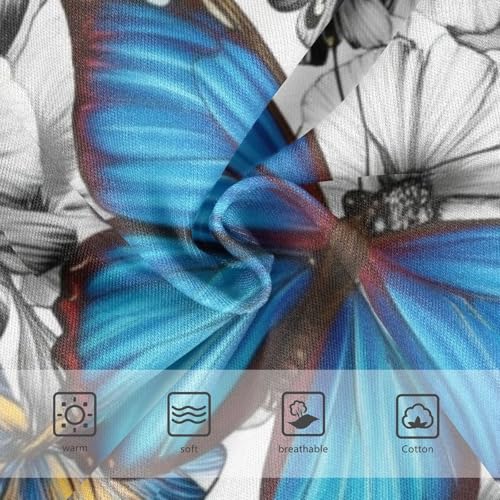 Flower Girls Underwear Toddlers 2t Cotton Little Girl Panties Vibrant Butterflys Blue Briefs Underpants3