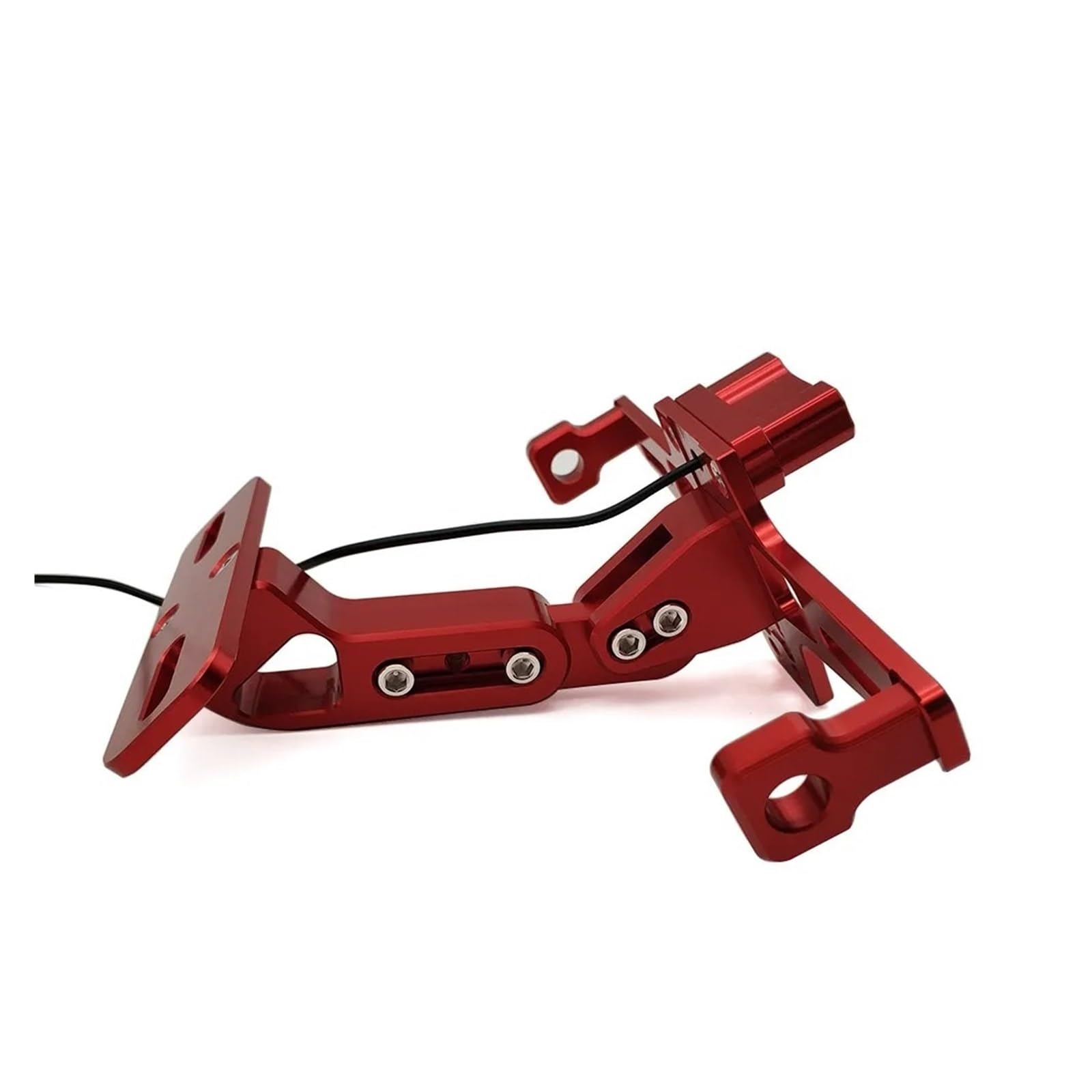 Soporte Matrícula para Suzuki para GSXR para GSX-R 600 750 1000 K1 K2 K3 K4 K5 K6 K7 K8 K9 Soporte para Marco Matrícula Motocicleta CNC con LED(Black)