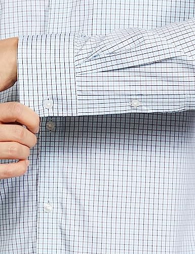 Image of Park Avenue Slim Fit Pure Cotton Checks Pattern Semi Cutaway Collar Formal Shirt