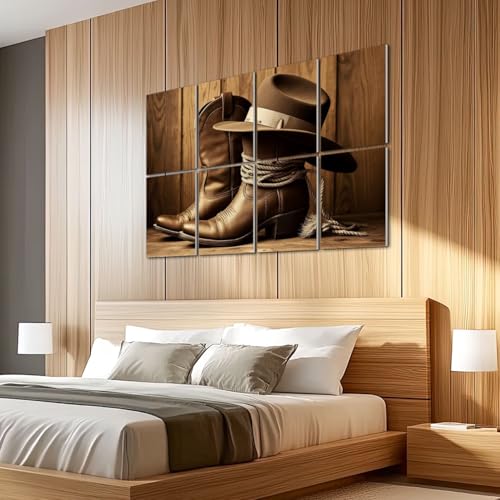 8 Pack Paneles Acústicos de Arte Absorbentes de Sonido Decoración Occidental Cuerda de Madera Tonos Cálidos Textura Natural Paneles Decorativos para Pared Autoadhesivos para Estudios de Grabación Oficina 48"x32" miniatura 5