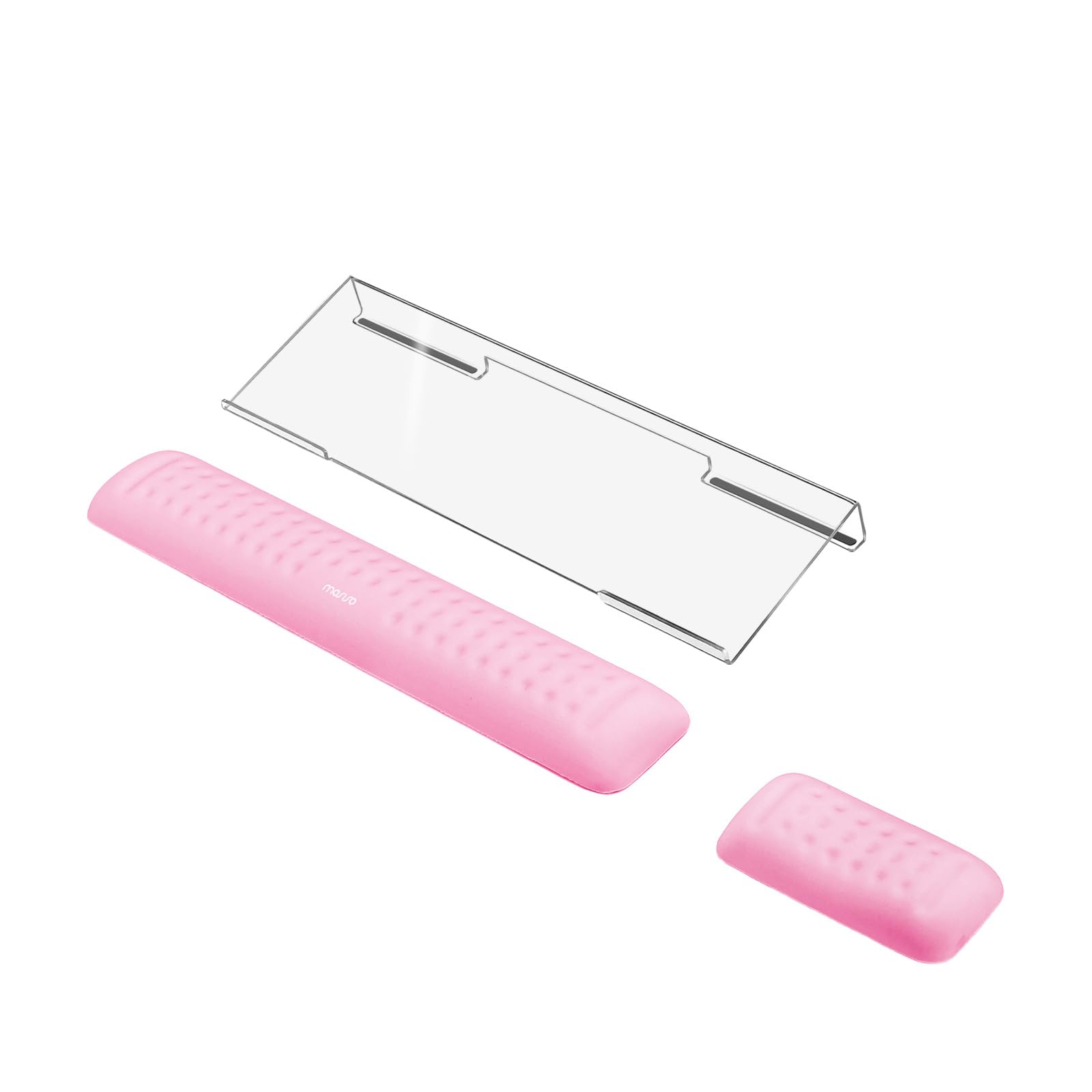 MOSISO Computer Keyboard Stand Wrist Rest Support for Keyboard Mouse Set Ergonomic Wrist Rest Support Set Memory Foam