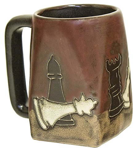 Mug diseño ajedrez 12 oz miniatura 1