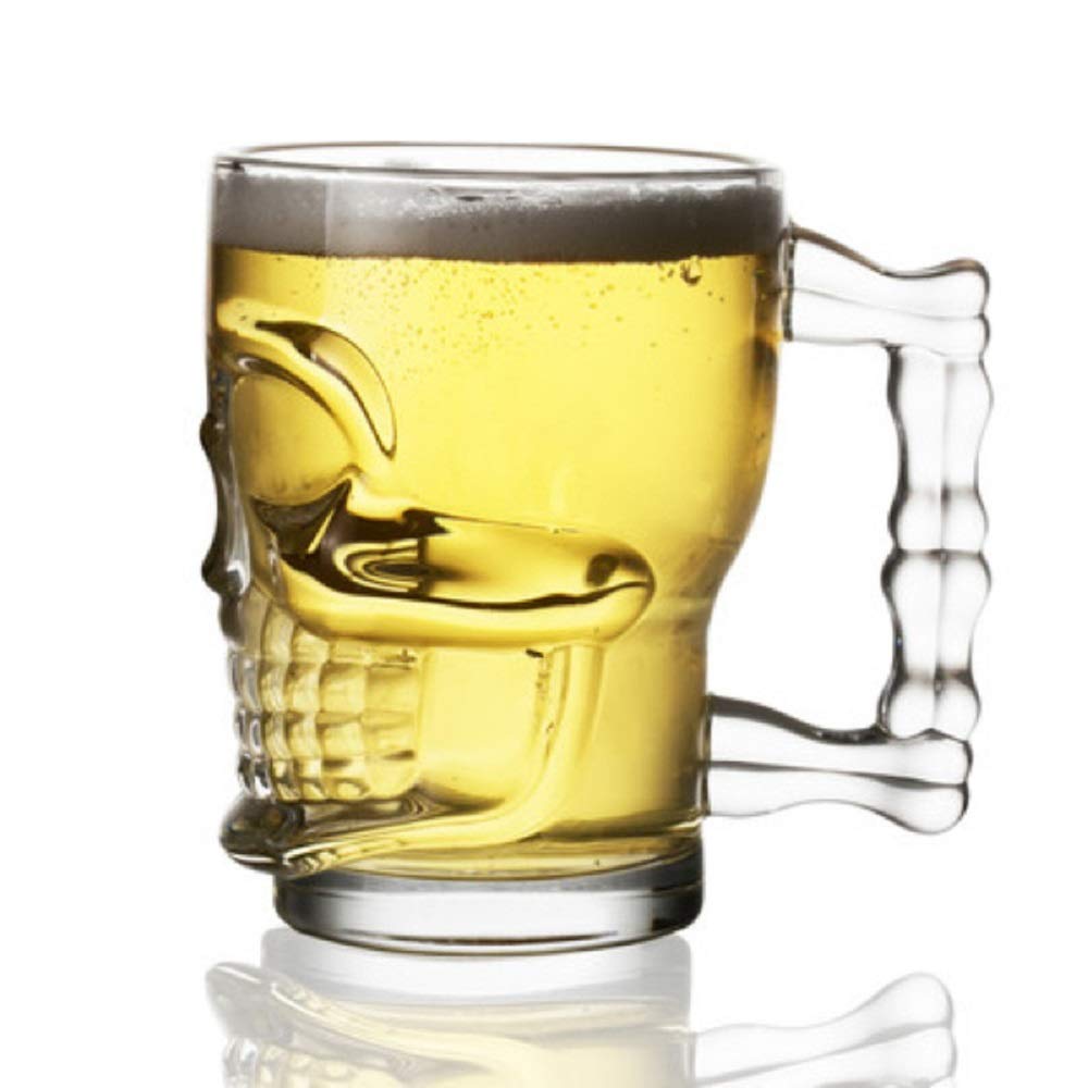 SYANKA Italian Glass Beer Mugs - Set of 4 -8