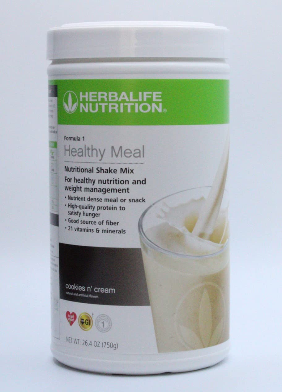 Herbalife, Formula One - Cookies 'n Cream - Nutritional Shake Mix - For Healthy Nutrition 26.4 Oz (7