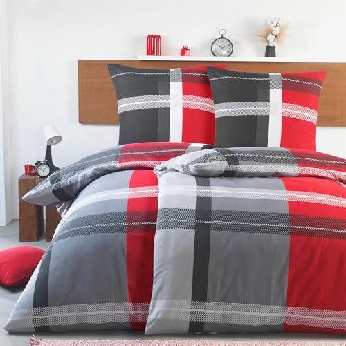 BaSaTex Feinbiber Winter Bettwäsche warme und kuschelige Bettgarnitur...