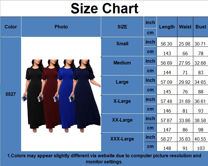 SperLucky Maxi Dresses for Women Elegant Long Dress Short Sleeve Dress Casual Round Neck Floral Print Loose Party Dress3