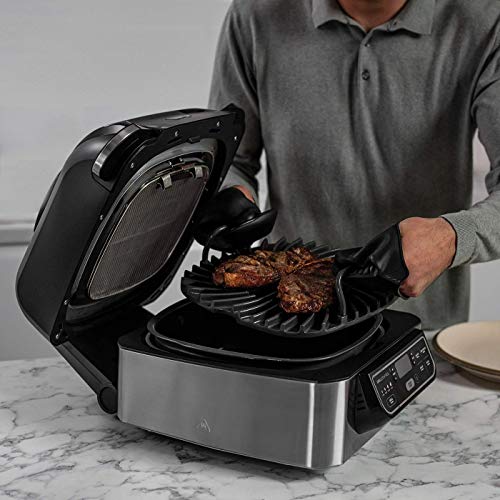 Ninja Foodi Grill & Airfryer, 5,7L Heißluftfritteuse, Air Fryer, spülmaschinenfeste Teile, 5-in-1, Schwarz/Silber AG301EU – Bild 6