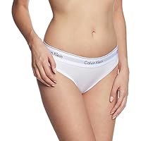 Calvin Klein Donna Slip Taglio Bikini Intimo, Bianco (White)
