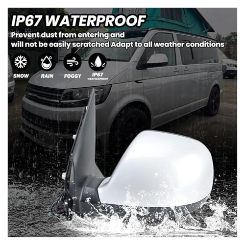 Rétroviseur dégivrant et rabattable VW T6 gris argenté - 6