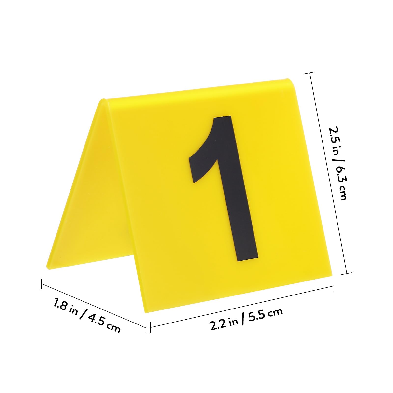 TOYANDONA 15 Pcs Multi-Function Table Number Markers Crime Scene Evidence Markers Tent Cards for Detective Games Party Decorations - Image 2
