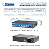 YuanLey 4 Port Gigabit PoE Switch, 1 Uplink Gigabit Ethernet and 1 SFP Port, PoE Plus 802.3af/at, 78W Built-in Power, Fanless Metal Unmanaged Plug & Play #4