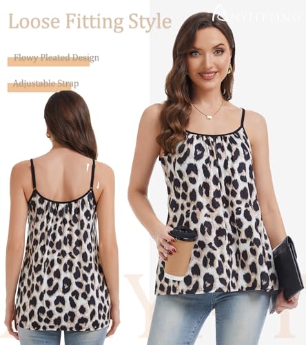 Image of Camisoles for Women with Built in Bra Adjustable Strap Tank Tops Cami Sleeveless Summer Tops for Workout Sleeping Traveling