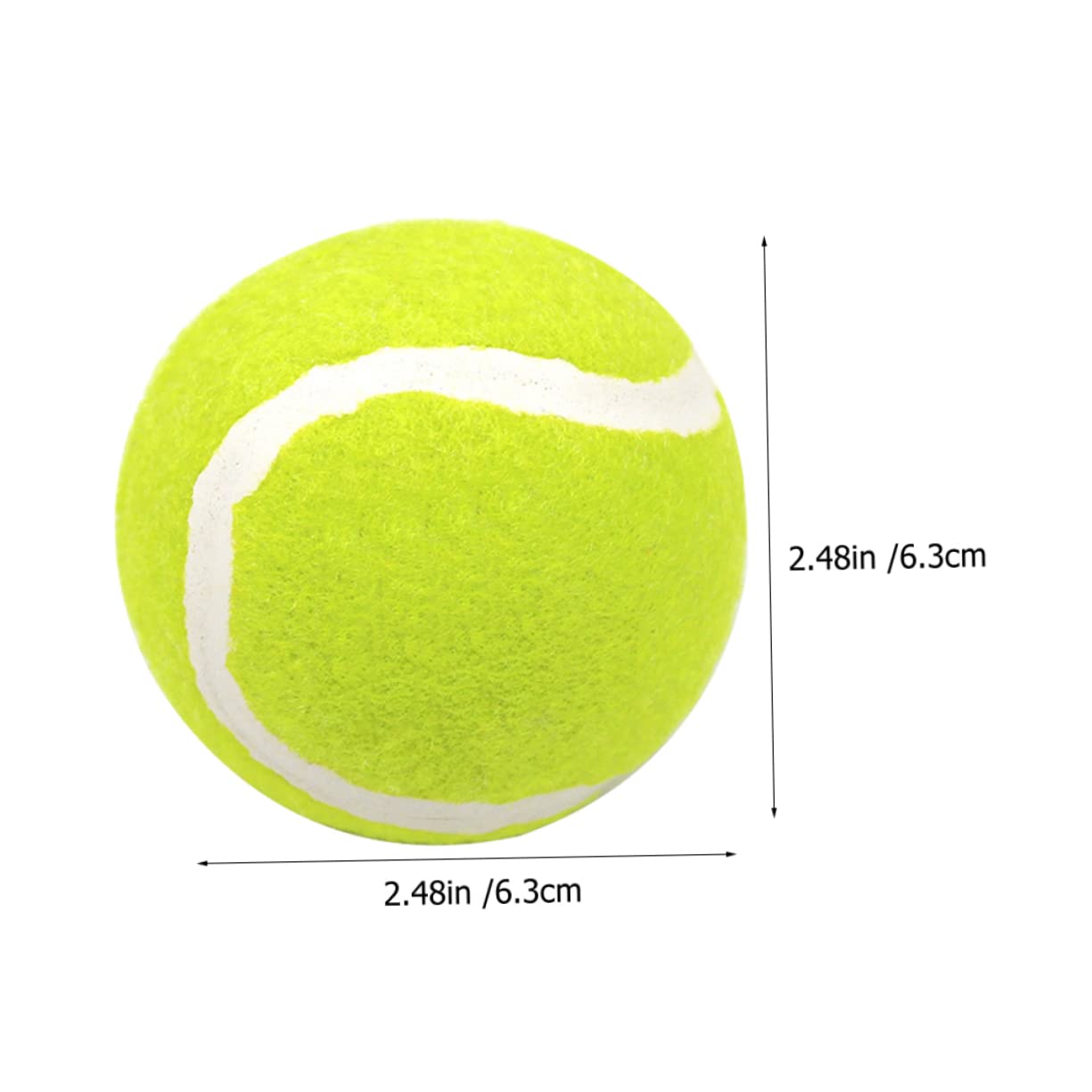 Palline da Tennis per Cani, Resistenti ai Morsi, 6 Pezzi | Gomma, Leggere e Antiusura, per Cuccioli e Cani, Uso Interno ed Esterno