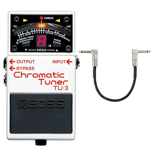 Boss TU-3 - Afinador cromático + cable de conexión keepdrum (30 cm)
