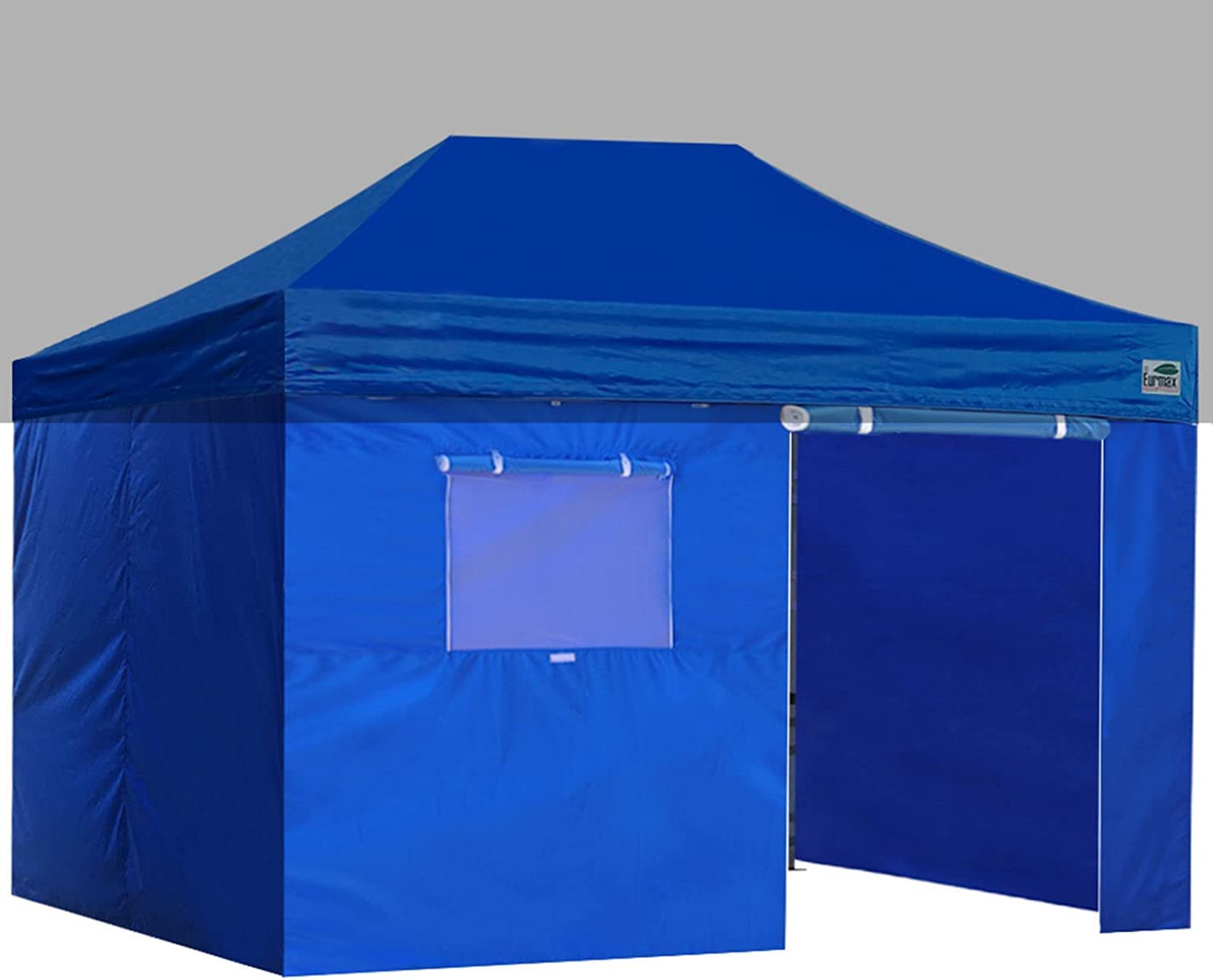 Eurmax USA Full Zippered Walls for 10 x 15 Easy Pop Up Canopy Tent,Enclosure Sidewall Kit with Roller Up Mesh Window and Door 4 Walls ONLY,NOT Including Frame and Top(Blue) — image 1