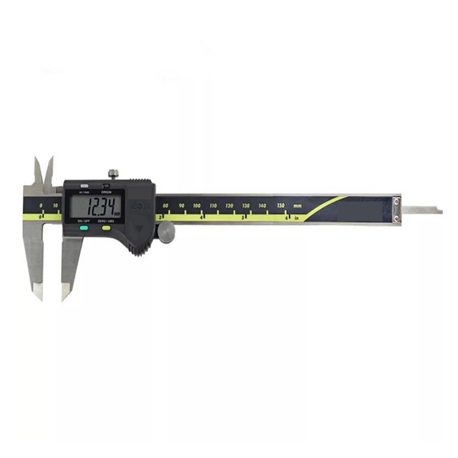 Calibrador digital de 150 mm, calibrador Vernier de 300 mm, LCD 500-196-20, calibrador de 200 mm, medidor electrónico de acero inoxidable(0-150mm)