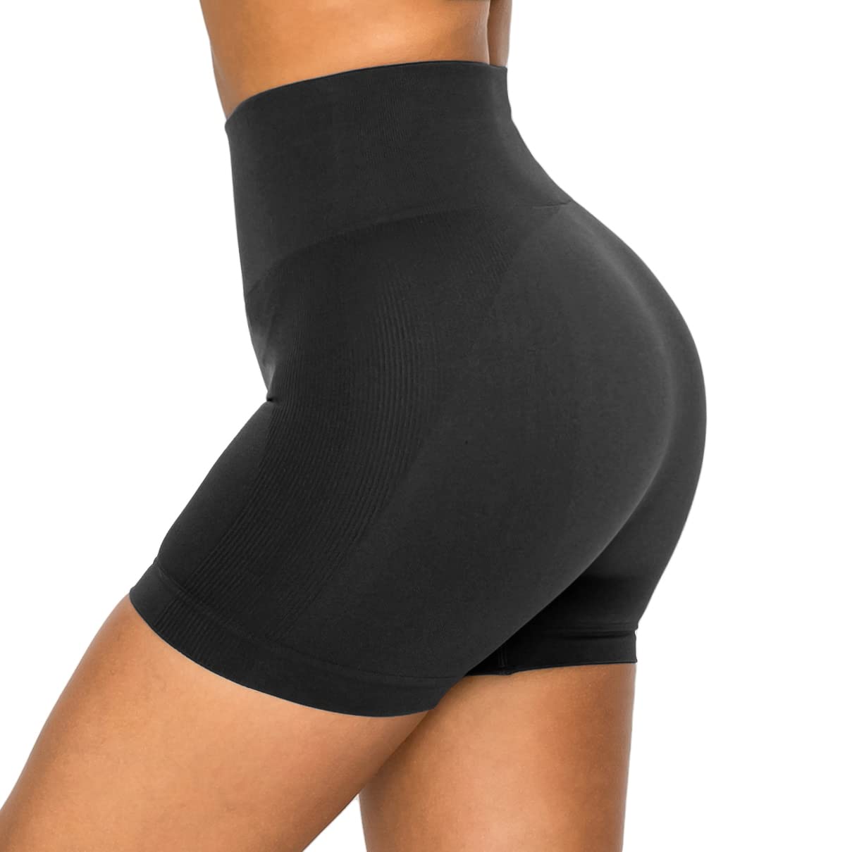 ALWAYS Women's High Waist Bike Shorts - Athletic Workout Tummy Control Stretch Running Yoga Pants