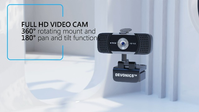 Devonics Watch DEVONICS Webcam 4K UHD with Dual Microphone for streaming, gaming ...