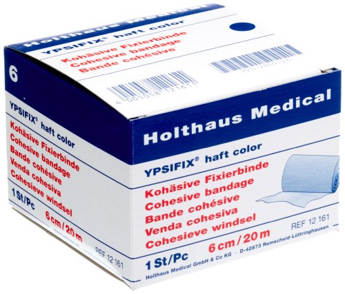 Ypsifix Haft color Fixierbinde 6 cm x 20 m, blau