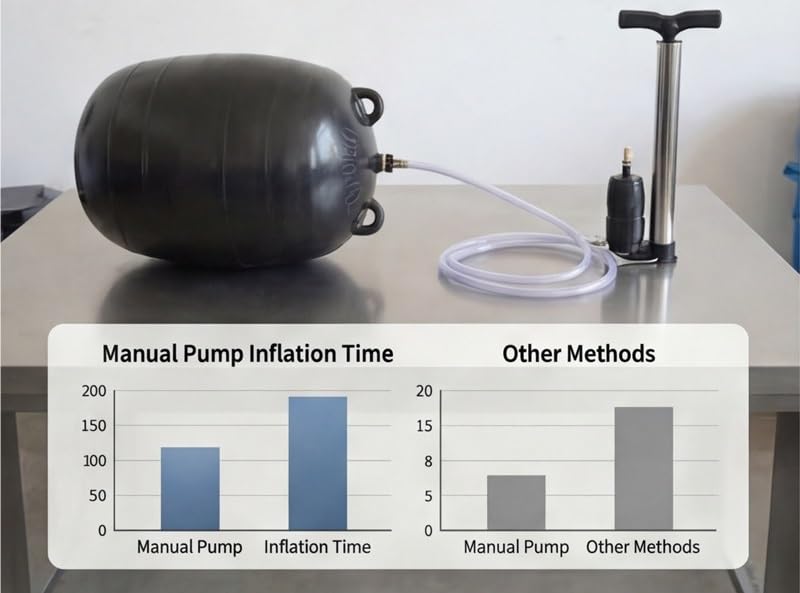 Obturador Neumático Clase A DN50-DN600, Con Tubo De Extensión De 1m Tapón Inflable De Caucho Reforzado Para Prueba De Estanqueidad, Bloqueo De Tuberías Y Desagües(DN600mm)