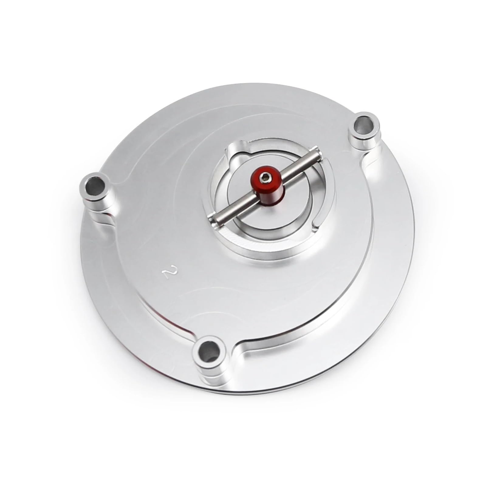 Moto TapóN DepóSito Gasolina Tapón De Depósito Combustible Motocicleta Para YA&MA&HA YZF R3 R25 MT03 (2014-2022), Sin Llave, Accesorio Aleación Aluminio Resistente(Silver)