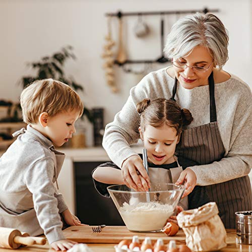 2PCS Premium Stainless Steel Danish Dough Whisk Bread Mixer, Dough Whisk for Cooking Baking, a Dough Scraper for Bread, Pastry or Pizza Dough