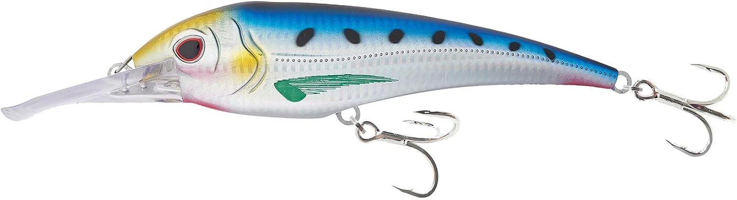 Nomad Design DTX Minnow 180 Heavy Duty Trolling Lure - Saltwater Fishing Lure,Autotune System,High Speed 18+ Knot Performance,Minnow Lure Saltwater Dives 10-12ft,Squall Runner Series for Big Pelagics