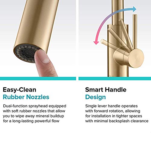 Mitigeur à arc élevé en acier inoxydable premium et finitions luxe blanc et gold