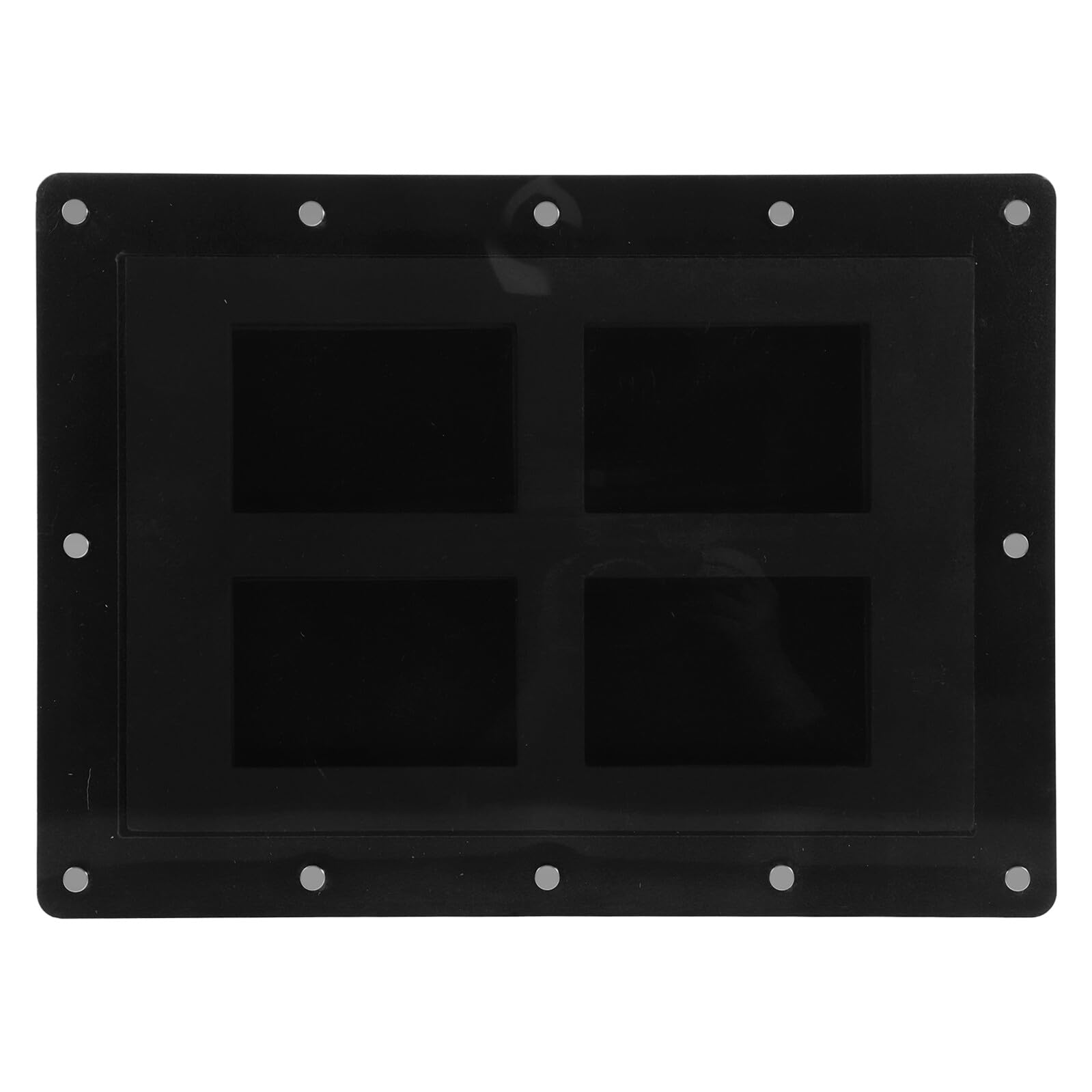 GALPADA Baseballkarten Wandrahmen mit 4 Fächern Transparente Sammelkarten Aufbewahrungsbox Wandmontiertes Kartendisplay für Sport und Baseballkarten Präsentationsvitrine für Zuhause
