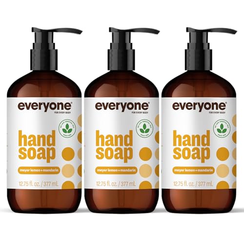 Image of Everyone Liquid Hand Soap, Meyer Lemon & Mandarin, 12.75 oz 3-Pack