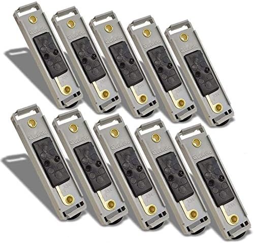 10x Truck-Lite 2-Screw Hardwired Stripped End Side Marker Surface Base Mount Bracket (Gray Polycarbonate) Works with 19-Series Trailer Light (19721)