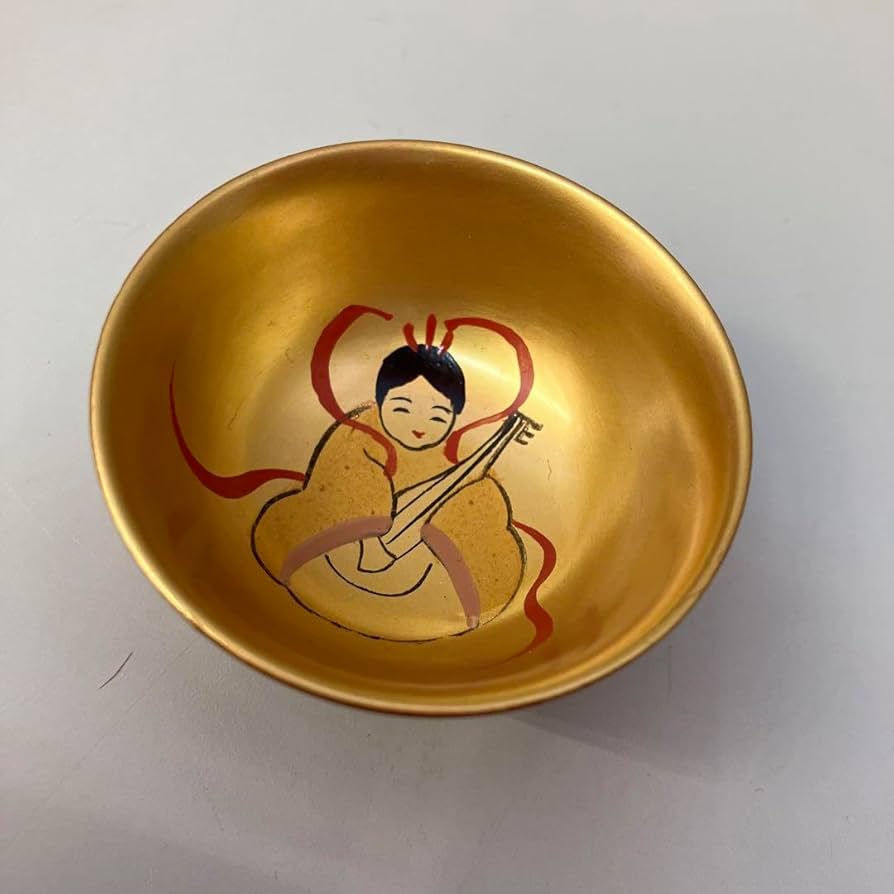 漆器　お猪口　盃　杯　酒器　七福神　金塗り　7客 漆器 お猪口 盃 杯 酒器 七福神 金塗り 7客 漆器 お猪口 盃