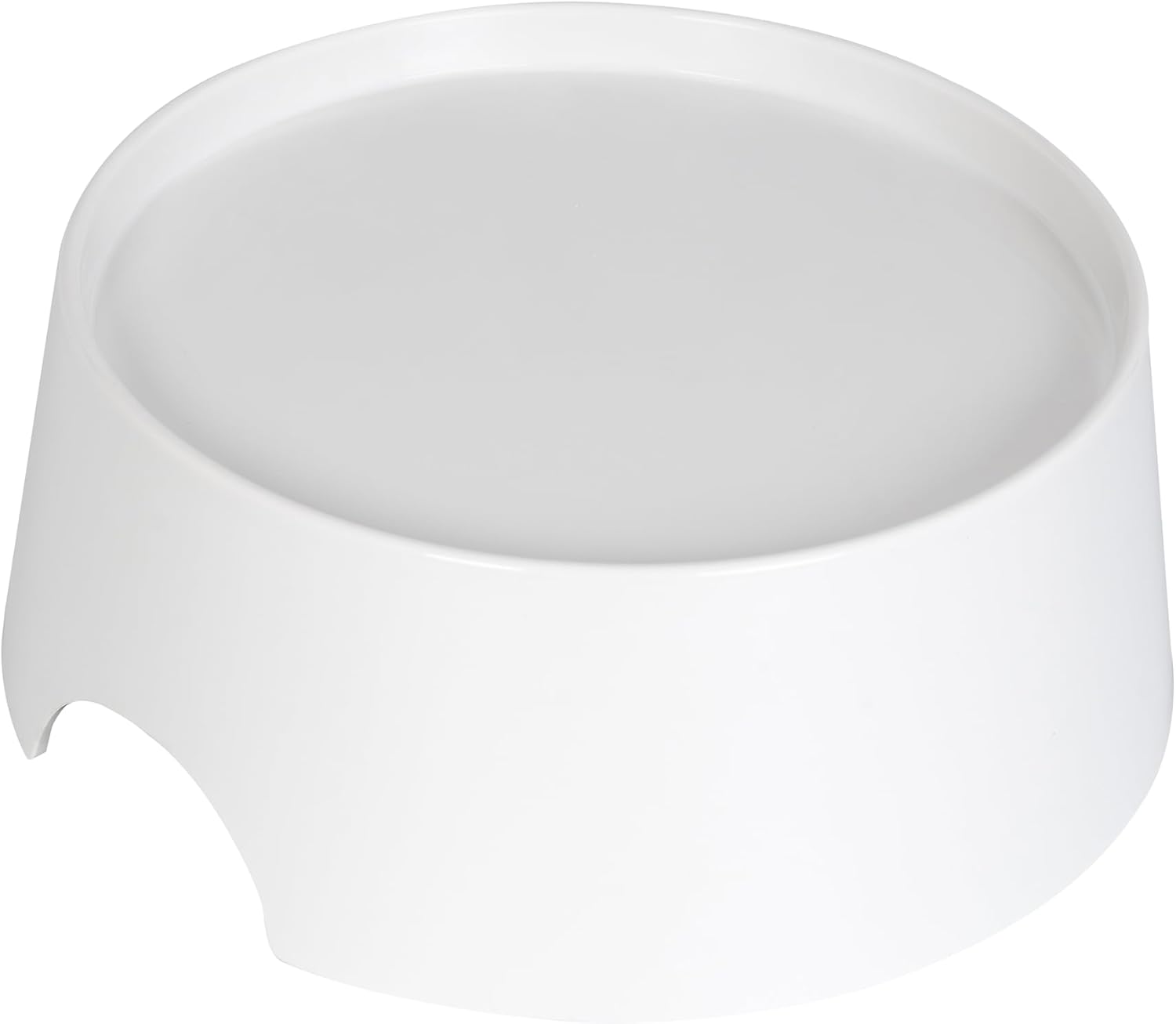 Cat/Dog Bowl Stand Set of 1, Elevated Cat Bowl Stand, Raised Stand for Food and Water Cat Bowls, Non Slip Pet Feeding Station,Prevent Neck & Whisker Fatigue(White, 5.7″ L x 2.3″ H)