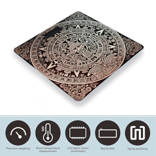 Báscula digital de baño vidrio templado 400lb capacidad miniatura 3