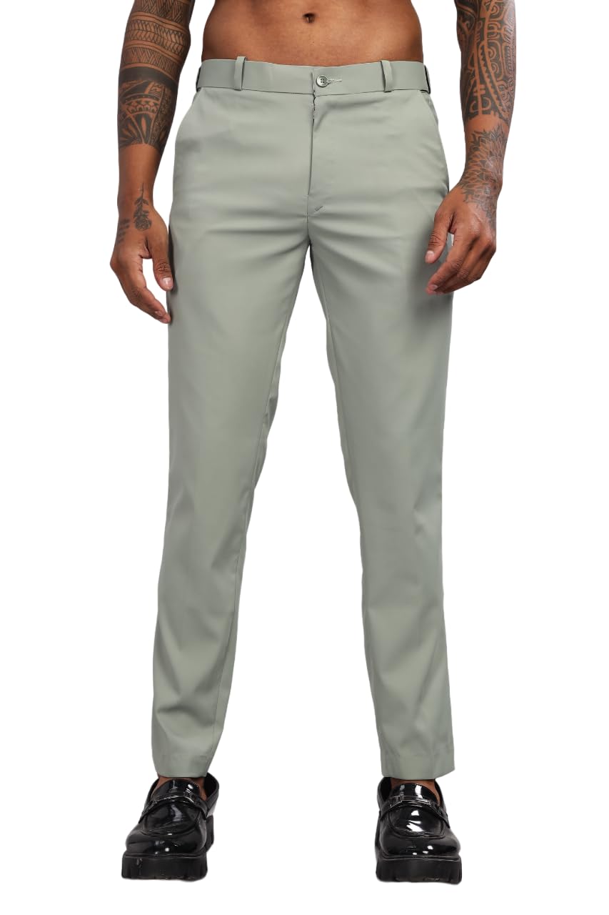 ragzo Premium Elastic Formal Pants for Men || Formal Trousers for Men Office Wear || Formal Trousers for Men Stretchable-picture-14