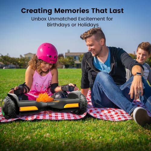 Gyroor G13 All-Terrain Hoverboard with Bluetooth & LED Lights Gift,Black - image 7