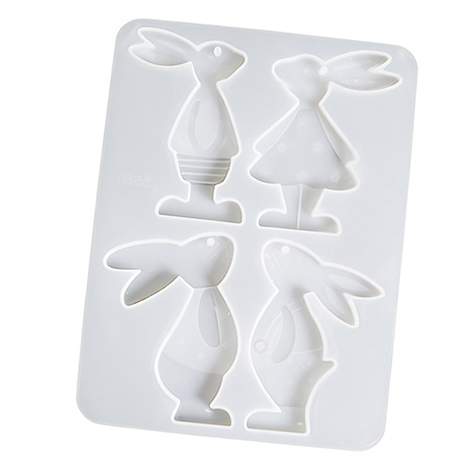 Buxuaaaa Flexible Rabbits Pendant Mold Easter Home Decoration Mold for Crafting Enjoyable Easter Celebration Items and Deck Rabbits Silicone