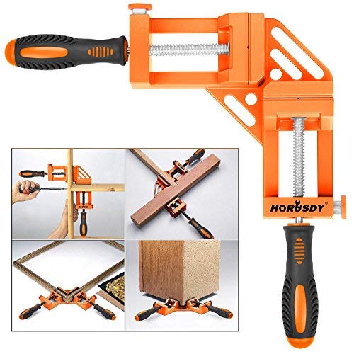 HORUSDY Quick-Jaw Right Angle 90 Degree Corner Clamp for Welding, Wood-working, Photo Framing - Best Unique Tool Gift for Men