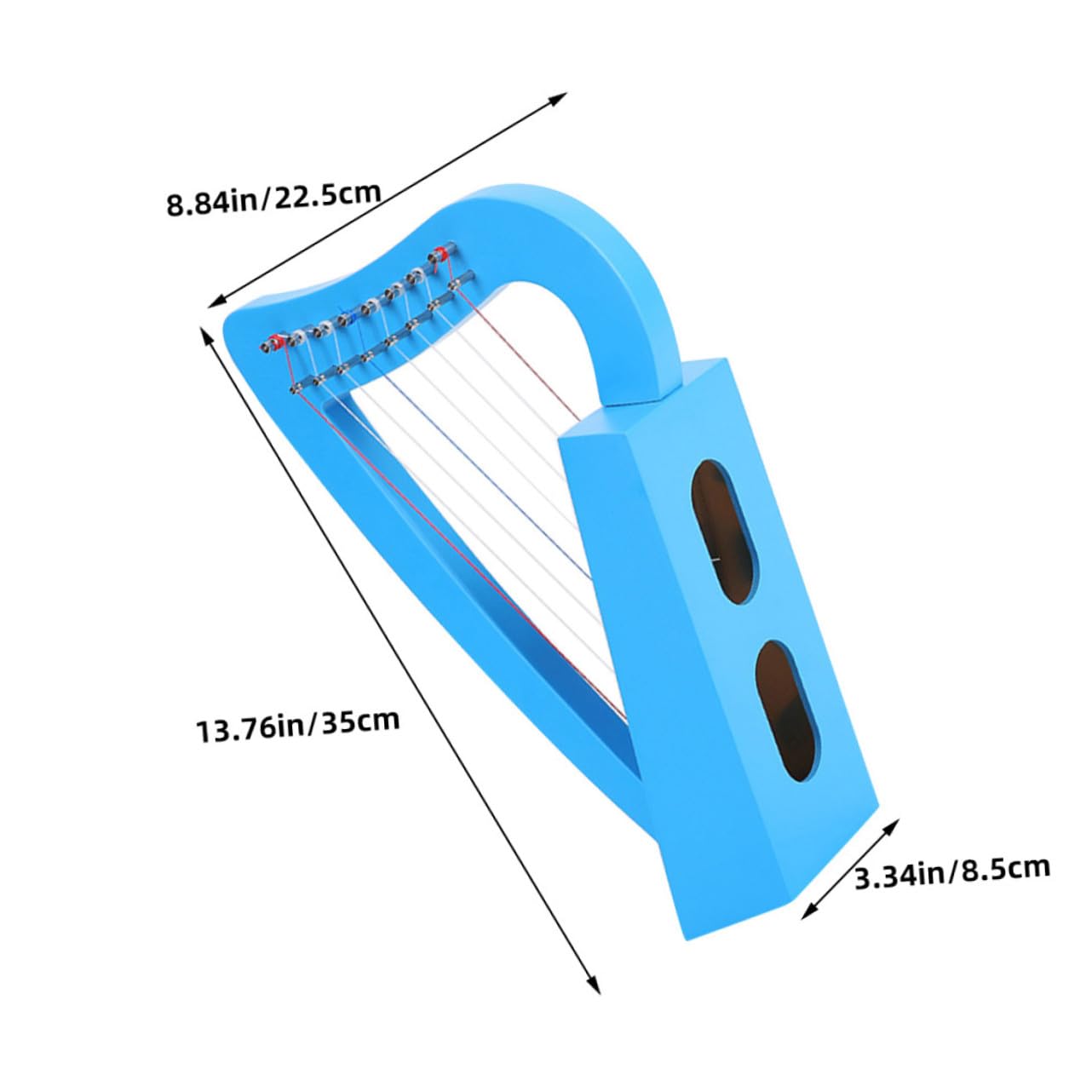 Mikinona Arpa Lira Corde in Legno Stile Classico Strumento Portatile per Principianti Musicale per Amanti della Musica