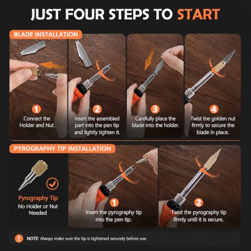 K KERNOWO 17-in-1 Wood Burning Kit