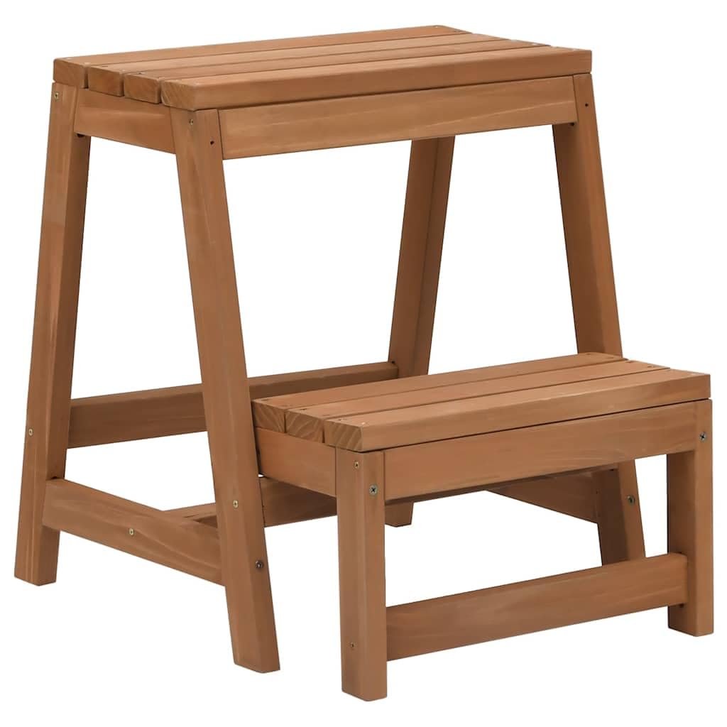 Genérico Taburete con peldaños Plegable Madera Maciza de Abeto,Bricolaje,Herramientas,Escaleras y Andamios,Taburetes escaleras-315299