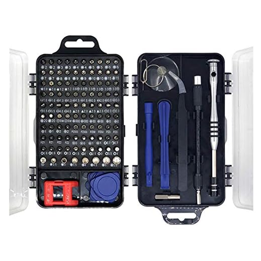 Precision Screwdriver Set, Magnetic Professional 115 in 1 Screw Driver Bit Set Repair Tool Orgnanizer Kit With Case For Mobile Phone/TV/Watch/Computer/Camera/Glasses, Black