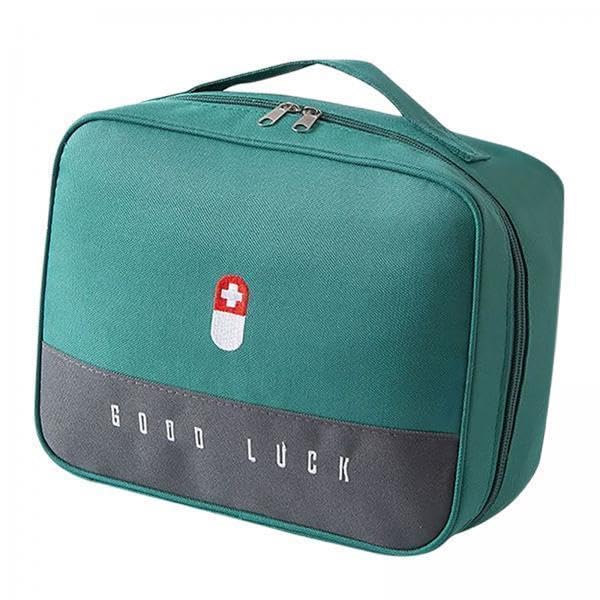 4xFirst Aid Bag Storage Pouch Emergency Survival Bag for Hiking Green L-picture-16