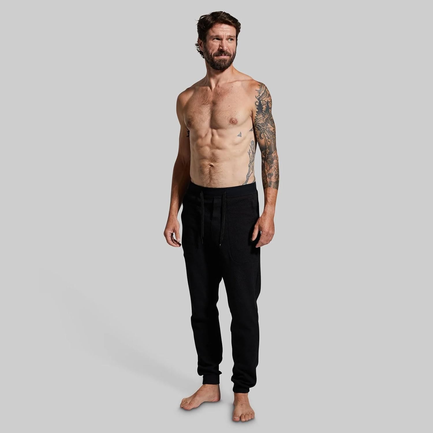 Born Primitive Men's Cloud Jogger | Ultra-Soft Stretchy Sweatpants with Zipper Pockets & Drawcord Waistband for Recovery Days
