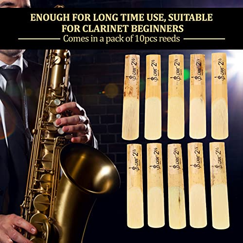 Clarinet?Reeds Beginner?Clarinet?Reeds Plastic?Clarinet?Reeds 10Pcs Plastic B-Flat 2.5 Clarinet Reeds Repair Parts Reed Accessoryf-36 By Ritoeasysports Clarinet Plastic Reed #TOP5