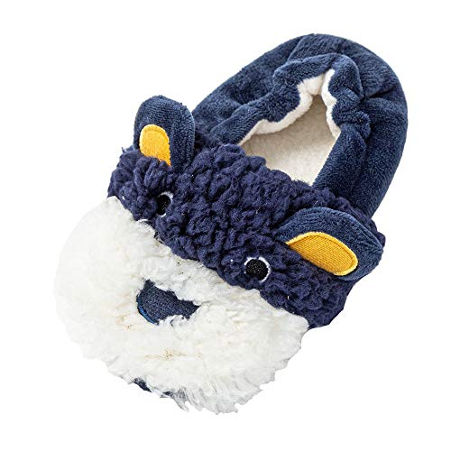 AyFUN Toddler Boy's Plush Doggy Slipper US 7-8