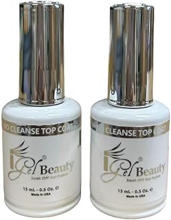 iGel Impeccable No Wipe Gel Soak Off Top Coat 0.5oz (2-Pack) - Long-Lasting Shine & Easy Removal